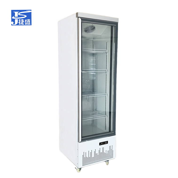 Congelador vertical comercial del escaparate de la puerta de cristal vertical de la refrigeraci&oacute;n por aire