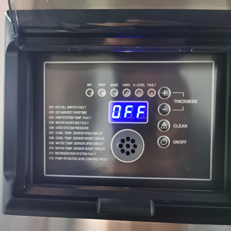 M&aacute;quina de hielo en cubitos para cafeter&iacute;a de hielo con refrigeraci&oacute;n por aire comercial