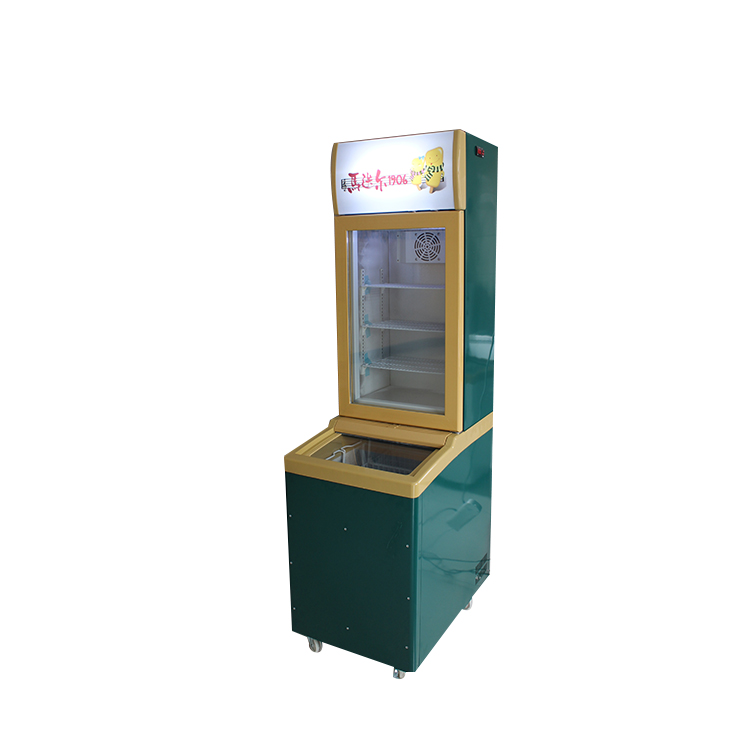 Congelador de exhibici&oacute;n vertical para helados de uso comercial