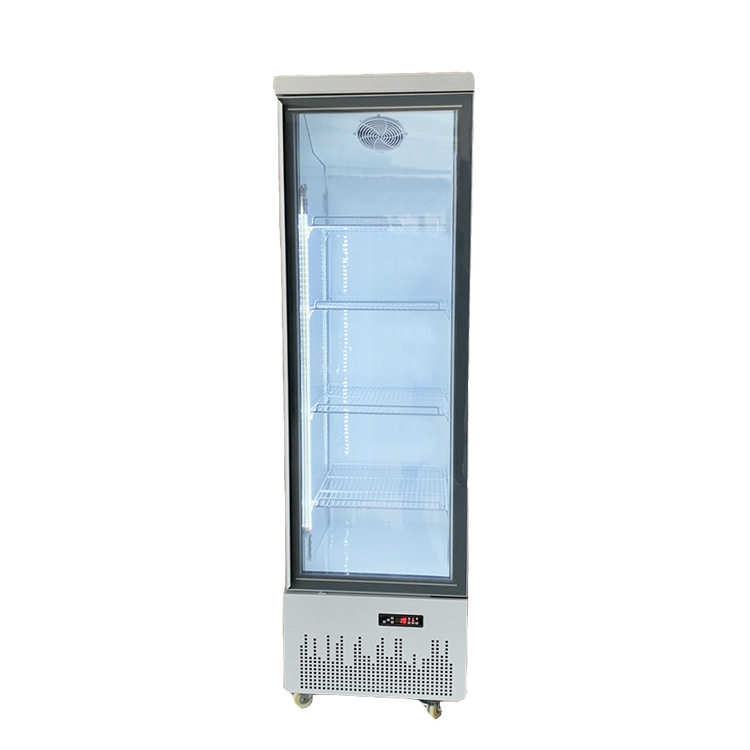 Congelador vertical comercial del escaparate de la puerta de cristal vertical de la refrigeraci&oacute;n por aire